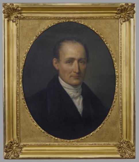 Léonard François Berger (1800-1872) Portrait posthume de Joseph Nicéphore Niépce 1854 Huile sur toile © musée Nicéphore Niépce
