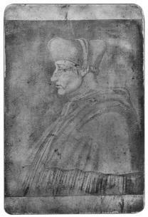 Nicéphore Niépce, Le Cardinal d’Amboise, août 1826 - janvier 1827, photographie sur étain gravée à l’acide, héliographie par contact © musée Nicéphore Niépce