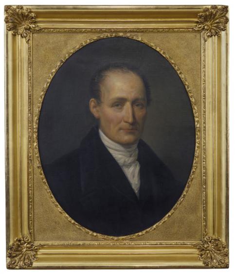 Léonard François BERGER, Portrait posthume de J.N. Niépce, peinture à l’huile sur toile, 1854 © musée Nicéphore Niépce