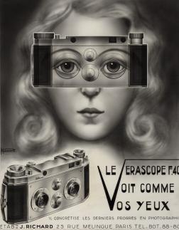 Publicité Vérascope Jules Richard © musée Nicéphore Niépce, Ville de Chalon-sur-Saône