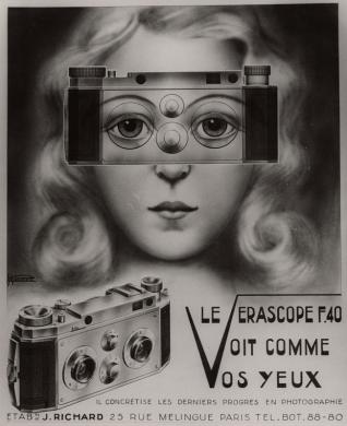 Publicité pour le Vérascope F40 Jules Richard Jules Richard 1939 Collection musée Nicéphore Niépce 