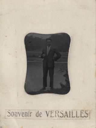 Anonyme Souvenir de Versailles, Portrait au ferrotype Début du 20e siècle Collection musée Nicéphore Niépce