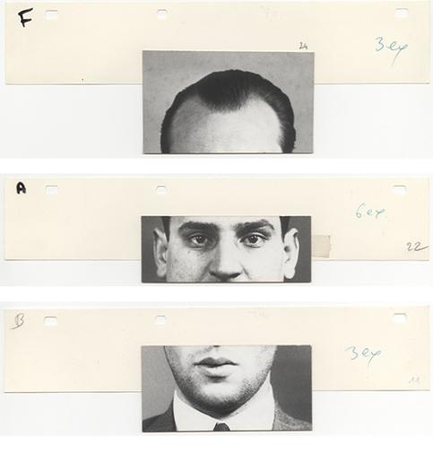 Bandes interchangeables pour portrait robot Anonyme, France, années 1960 © Musée Nicéphore Niépce